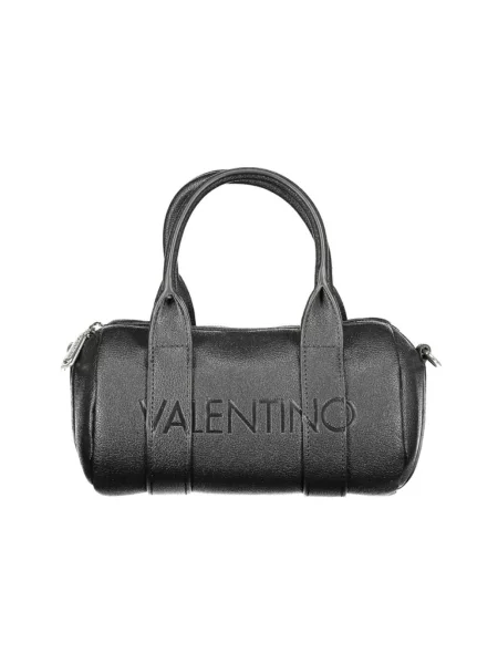 Lniana torebka Valentino By Mario Valentino czarna