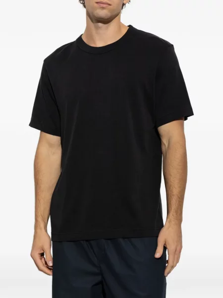 Scurt izolat tricou Cdlp cu decolteu rotund negru