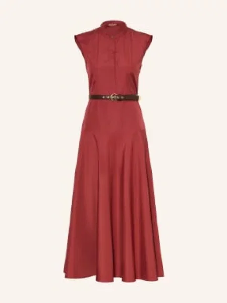 Max Mara Studio Šaty Gesto tmavě červená