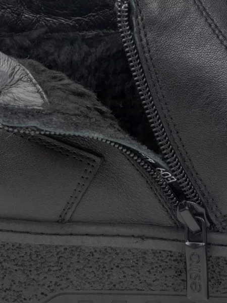 Кожаные ботинки Estro черные