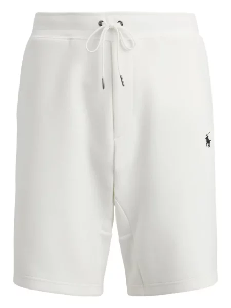Ριγέ λινό κασκέτο Polo Ralph Lauren λευκό