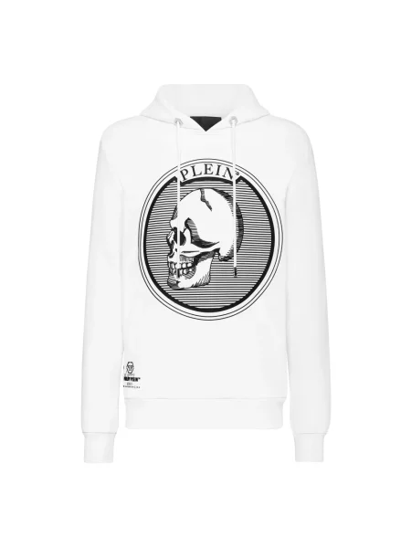 Bluza z kapturem Philipp Plein z kapturem biała