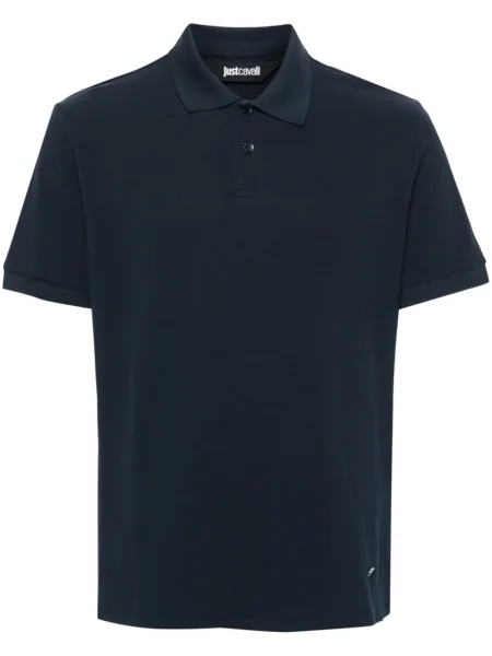 Поло тениска Just Cavalli синьо