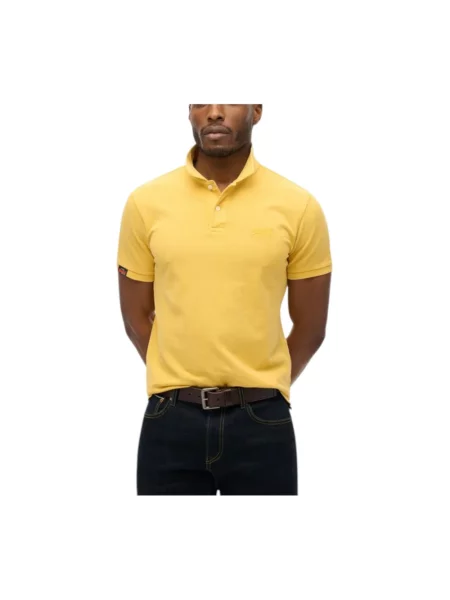 Koszulka polo Superdry żółta