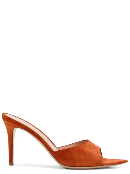 Κιλότα Gianvito Rossi σουέτ slip-on πορτοκαλί