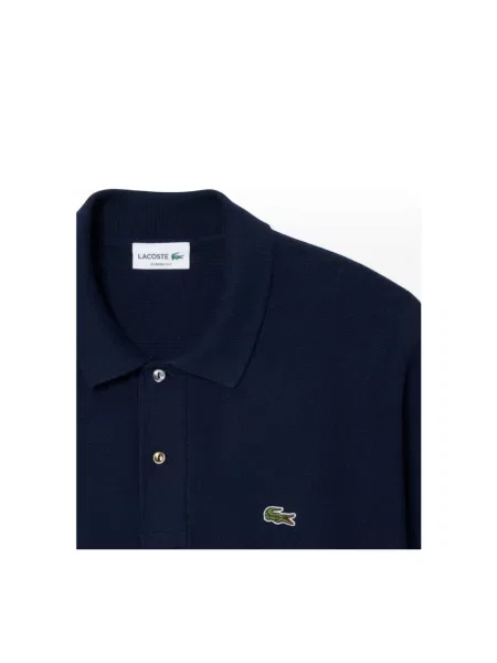 Sweter Lacoste z długim rękawem niebieski