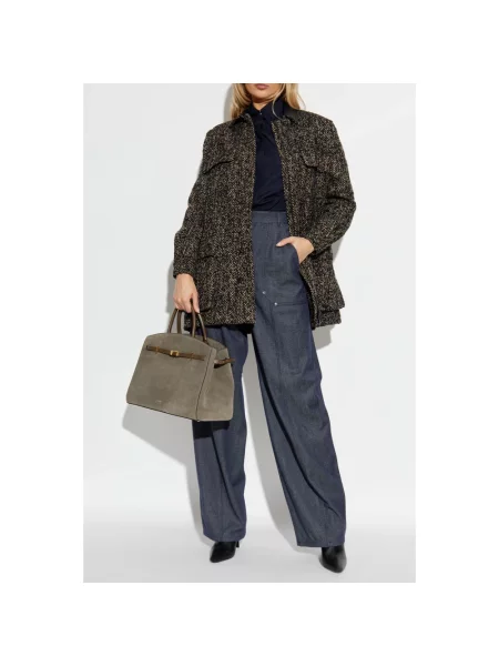 Spodnie Max Mara niebieskie