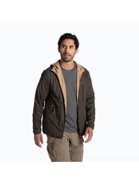 Мъжко яке за вятър Craghoppers NosiLife Ovis Reversible woodland green / earthenware зелено