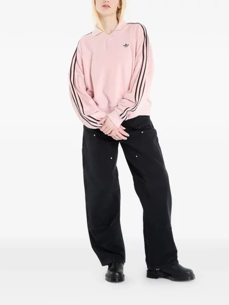 Dlouhé běžecké boty Adidas Terrex s krátkými rukávy s výstřihem do v černé