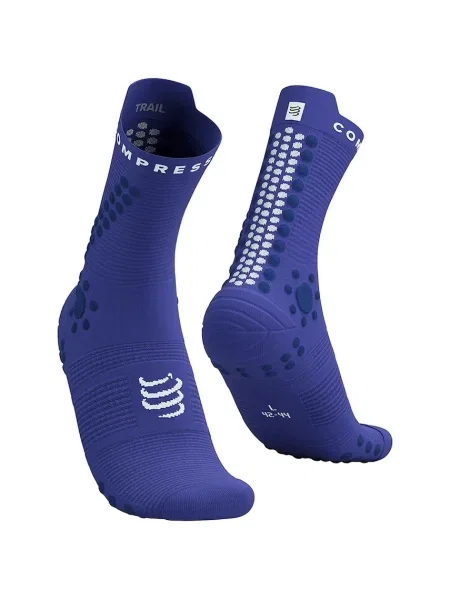 Чорапи Compressport Pro Racing Socks Trail лилаво синьо