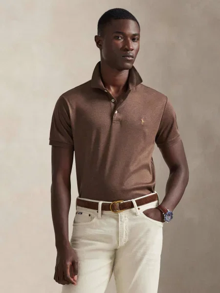 Tricou polo Polo Ralph Lauren maro