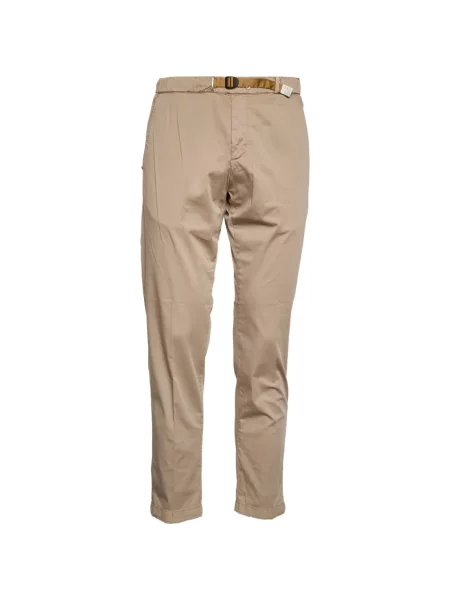 Saténové kalhoty White Sand se stahovací šňůrkou bílé