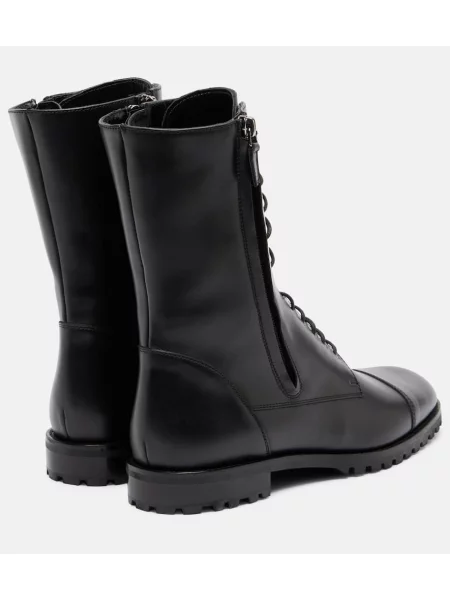 Botine Manolo Blahnik din piele negru