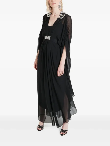 Rochie Temperley London cu mărgele de costum negru