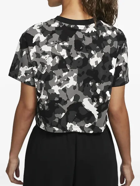 Koszulka Nike polarowa do biegania z nadrukiem szara