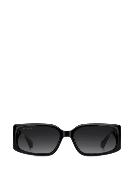 Ochelari de soare dreptunghiulari Etro cu autograf negru