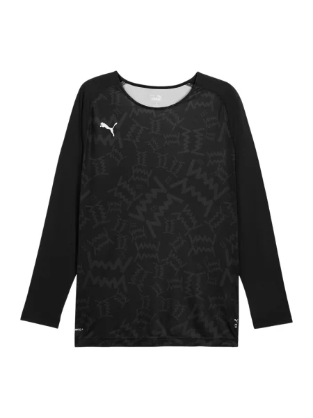 PUMA Tricou funcțional Teamjaws gri metalic negru