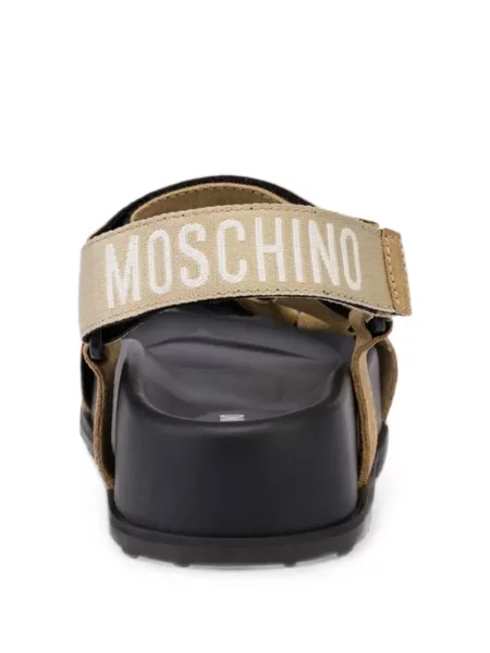 Sandale Moschino din jacard cu autograf