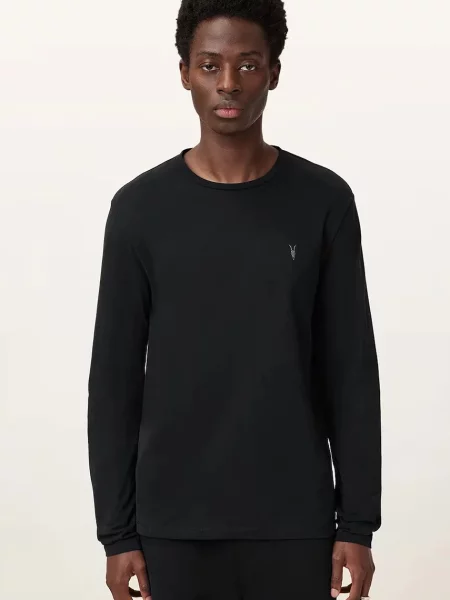 Tricou cu mânecă lungă Allsaints negru