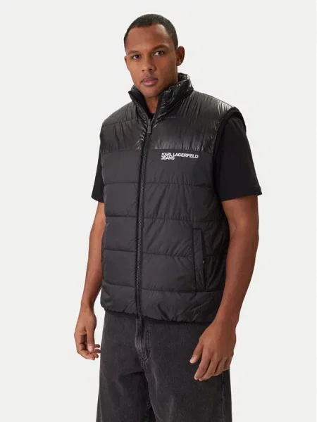 Karl Lagerfeld Jeans Telovnik črna