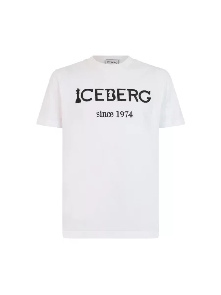 Koszulka Iceberg z dżerseju biała