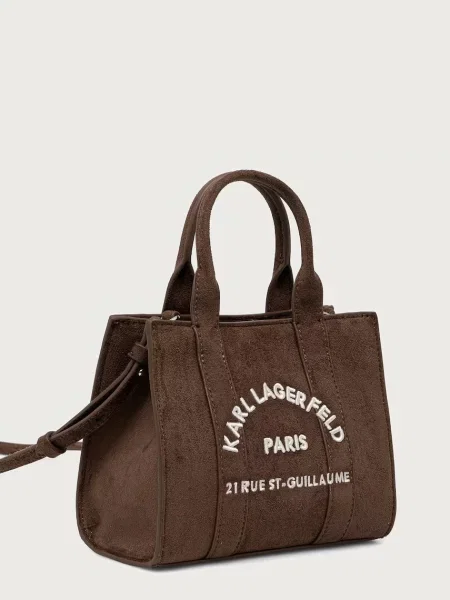 Geanta crossbody Karl Lagerfeld maro