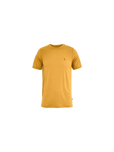 Fjällräven Abisko Wool SS M Mężczyźni Koszulki Fjällräven Size: S żółty
