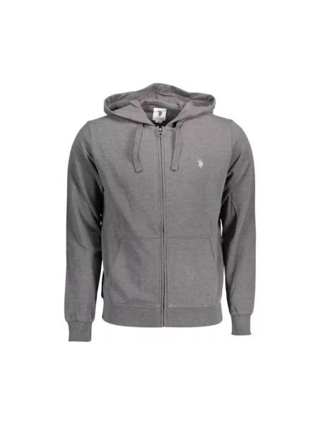 Koszulka polo U.s Polo Assn. z kapturem szara