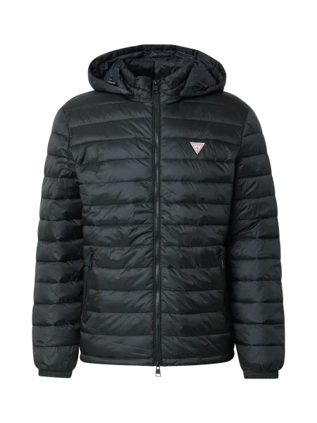 GUESS JEANS Prehodna jakna črna