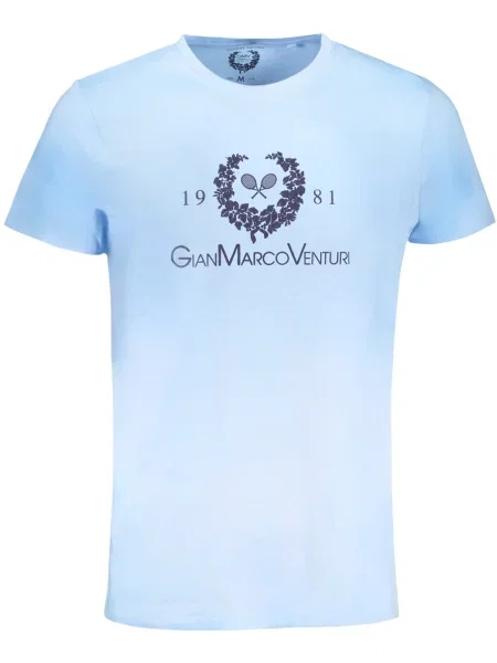 Tricou Gian Marco Venturi scurt albastru