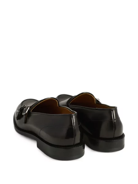 Pantofi monk Kiton cu cataramă negru