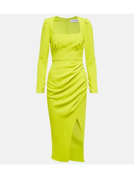 Rochie midi Self-portrait până la genunchi de costum verde