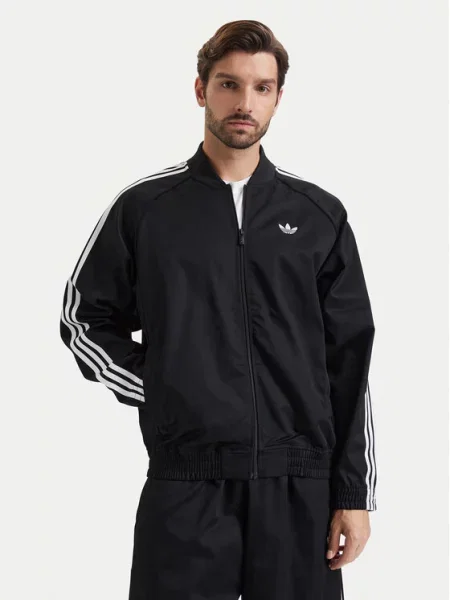 Adidas Bomber jakna Sst Adicolor Classics Cotton Twill Tracktop črna