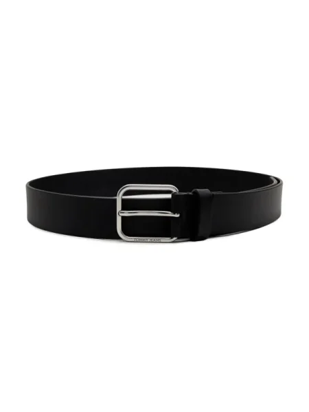 Bőr öv Tommy Jeans fekete