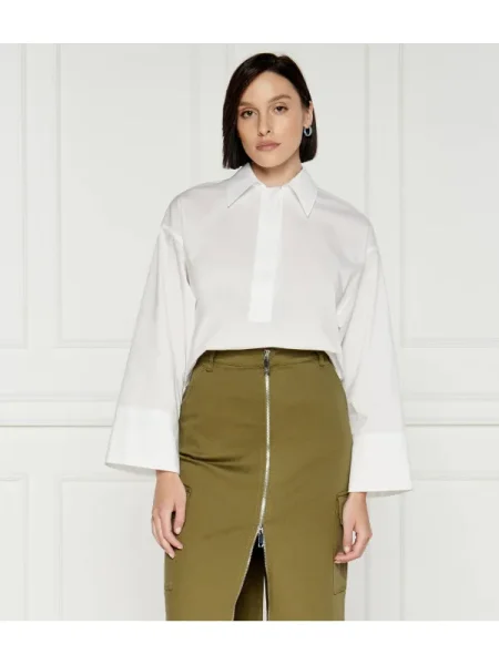 MAX&Co. Cămașă AIA | Cropped Fit alb
