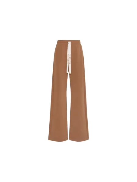Spodnie Max Mara brązowe