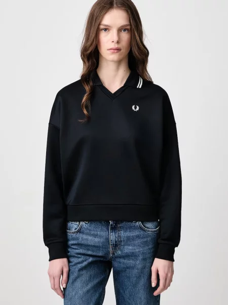Fred Perry bluza z bawełną granatowa