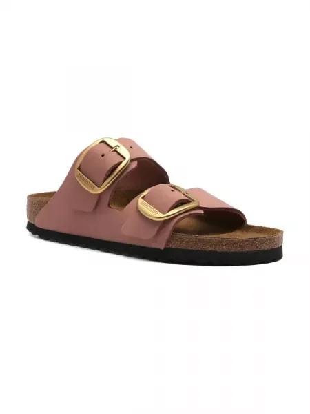 Birkenstock De piele șlapi Arizona Big Buckle LENB roz