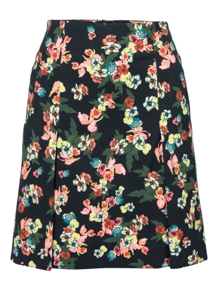Fustă Erdem cu model floral cu imagine negru