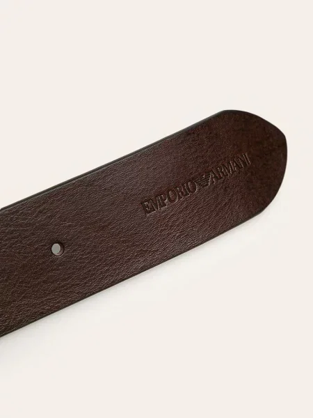 Bőr öv Emporio Armani barna