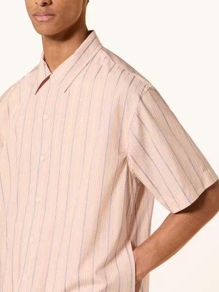 Košile S Krátkým Rukávem Reed Comfort Fit světle růžová zelená šedá