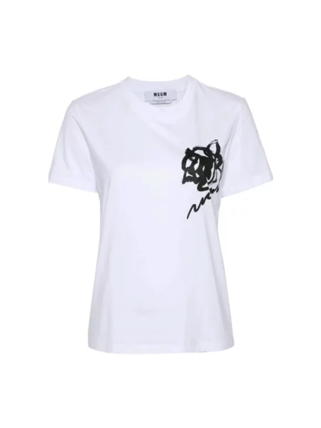 Koszulka polo Msgm biała