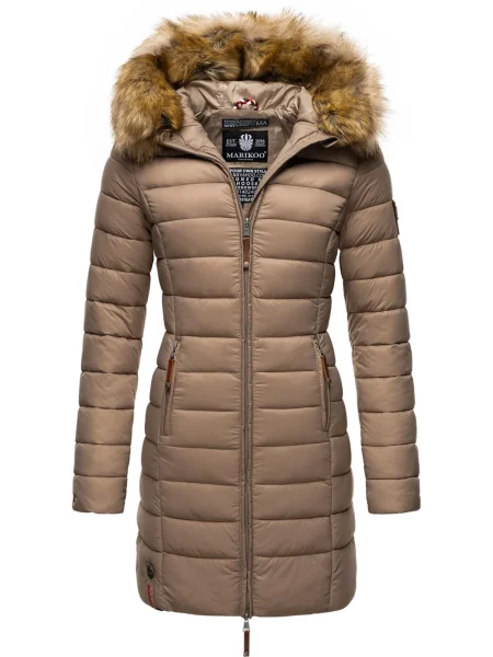 MARIKOO Palton de iarnă Rose închis bej