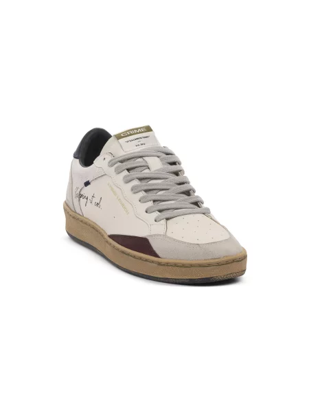 Pantofi Crime London alb