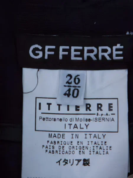 Kalhoty Gianfranco Ferré Pre-owned s aplikacemi modré