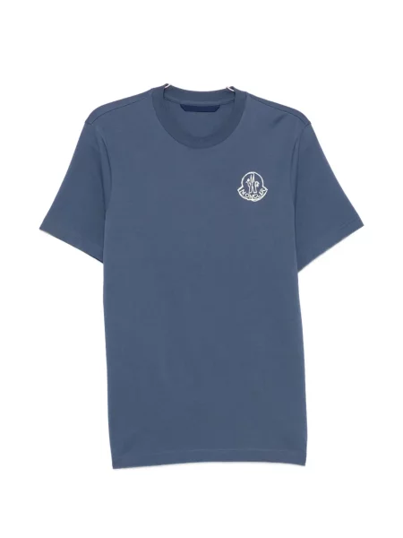 Tricou Moncler cu imagine albastru