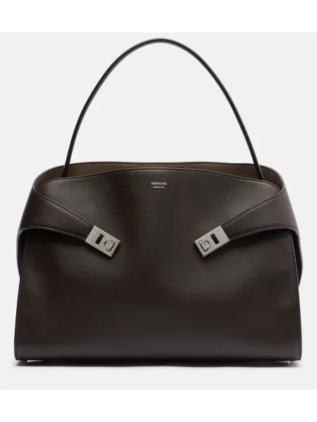 Geantă Ferragamo din piele maro