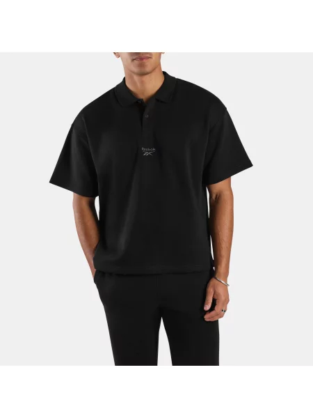 Reebok Koszulka Polo Wardrobe Essentialsunisex Black Size: XS czarna