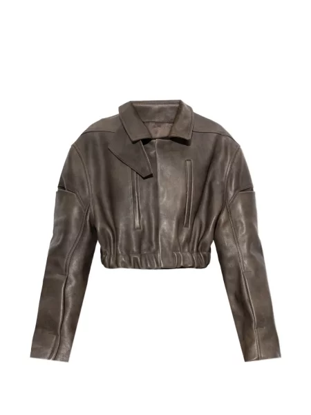 Decupat geanta de piele Rick Owens maro