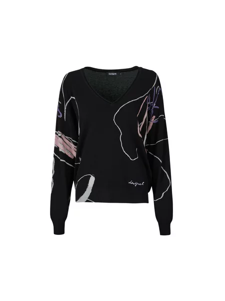 Pulover Desigual črna